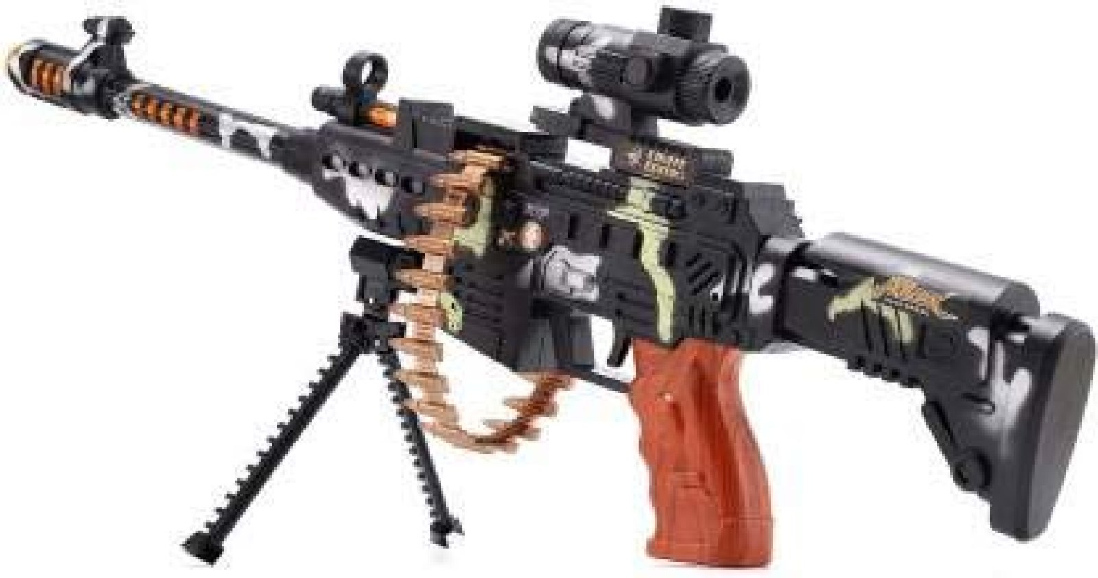 Machine Gun High Toys Set 25 inch with Flash Light & Sound (Battery Operated) in Delhi NCR — PartyCraz